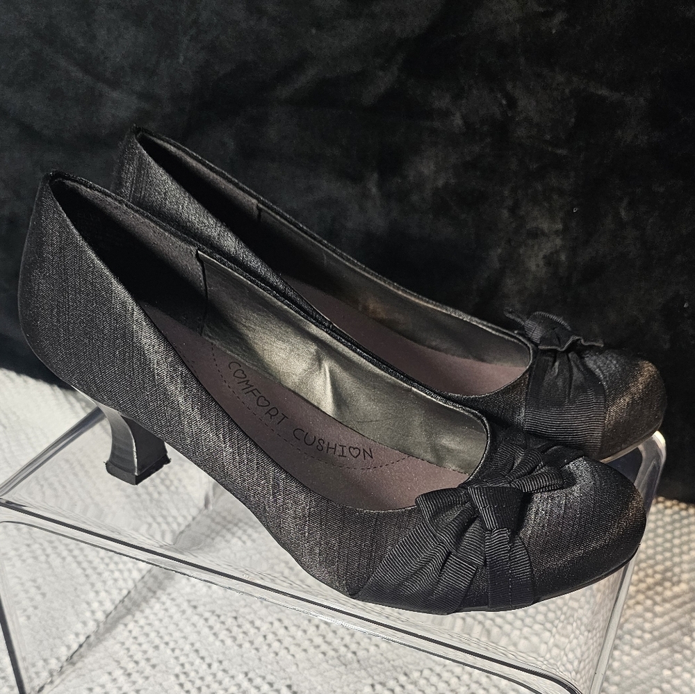 Black Jellypop Elva Dress Heel Size 9 Comfort Cushion Soles - Picture 3 of 10